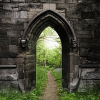 Through the arch
